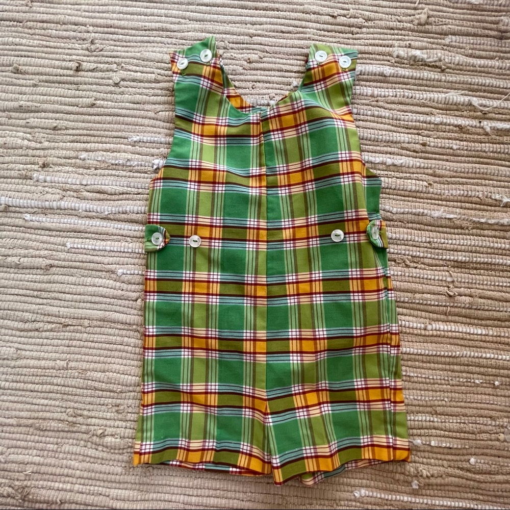 Vintage plaid romper